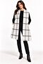 Women's Plaid Patterned Soft Textured Tasseled Knitwear Shawl