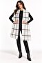 Women's Plaid Patterned Soft Textured Tasseled Knitwear Shawl - 5