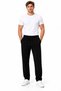 Men's Jogger Pants Elastic Waist Lace-Up Lycra Regular Fit Casual - 2
