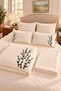 Lara Sim Embroidered 100% Cotton 6 Piece Double Luxury Duvet Cover Set - 3