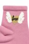 Women's Heart Wing Patterned Short Socks Set of 4, Stylish Women's Socks, Soft Half-Toe Socks, Gift-Worthy Women's Socks, Daily Women's Socks Ab002-Wing - 3