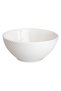 White Ceramic Bowl with Linear Embossed Pattern "Wave" 642ml