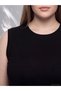 Ozmarka New Season Black Large Size Crew Neck Women's Tunic - 2