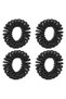 Elastice pentru Par de Plastic Dama Negre - 4buc