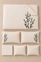 Lara Sim Embroidered 100% Cotton 6 Piece Double Luxury Duvet Cover Set - 4