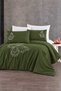 Elegant Luxury Butterfly Embroidered 100% Cotton Double 6-Piece Duvet Cover Set