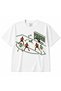 Football Bicycle Kick & Goal Scene Graphic T-Shirt