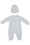Baby 2-Piece 100% Cotton Knitwear Newborn Jumpsuit Hat - 2