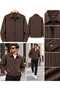 Seasonal, Zippered, with Side and Inner Pockets, Striped Checked Jacket - 2