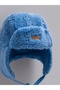 Baby Boy Welsoft Hat with Ear Protection Winter Hat Lace-Up Plush Beanie - 3