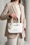 Original Women's New Season Imported Heart Accessory Detailed Adjustable Strap Hand and Shoulder Bag Size:19X12 cm Rc10132