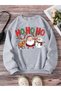Reindeer Snowman Printed Bicycle Jacket Sweatshirt