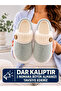 Women's Button Detailed Soft Plush Washable House Slippers High Thick Sole Warm Home Slippers Stc1369 - 6