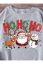 Reindeer Snowman Printed Bicycle Jacket Sweatshirt - 2