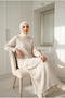 Women's Ribbed Knitwear Loose Long Dress - 3
