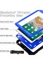 Rugged Protective Case for iPad, Shockproof with Hand Strap, Blue - 6