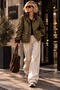 Heritage Field Oil Textured Velvet Coat with Collar Detail