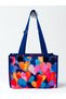 Watercolor Hearts/ Saks Blue Carrying Bag Single - 7