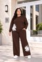 Women's Plus Size Floral Print 2-Piece Tracksuit Set – Casual Comfortable Fit Sweatshirt and Wide-Leg Pants XL 2XL 3XL 4XL 5XL 6XL 7XL