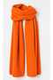 Puffy Fleece Orange Soft Textured New Year Christmas Gift Women's Scarf Shawl Shoulder Wrap 40X 170 cm