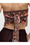 Desenli Bandeau Üst - 2