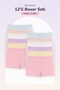 Girl's 12 Boxer Set Cotton Ultra Soft - 2