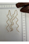 316 L Surgical Steel Twisted Earrings Gold Color Twisted Earrings Chain Earrings