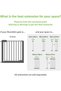Maxi-Secure Gate, safety gates, protects your kids , strong steel construction, no drilling, one way opening, infant/baby/toddler/kids, 6 Months to 24 Months, White - 5