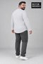 Men's Large Size Crew Neck Single Jersey Slim Long Sleeve Oval Hem T-Shirt Spr26Bts943 - 3