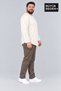 Men's Large Size Crew Neck Single Jersey Slim Long Sleeve Oval Hem T-Shirt Spr26Bts943 - 2