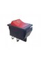 مفتاح كهربائي هزاز (Rocker Switch) أحمر 4 أطراف - موديل KCD4. - 2