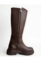 Stylish Looking Women's Boots with Buckle Details - 2
