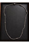 Stainless steel tarnish-resistant cubic pendant with steel chain