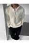 Men's Half-Zip Knit Sweater