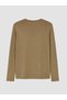 Peak New Season Yellow Crew Neck Long Sleeve Men's T-Shirt - 6