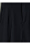 High Waist Pleated Women's Fabric Trousers - 7