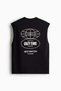 Loose Fit Printed cotton vest top - 6