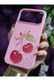 iPhone 18 Pro Max Compatible Phone Case with Velvet Ribbon and Cherry Print Inside - 4