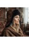Unisex 100% Sheepskin Usanka Genuine Lambskin Pilot Hat with Ears
