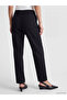 High Waist Pleated Women's Fabric Trousers - 4