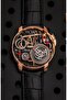 Jacobb Oil Pump Mechanism Special Wooden Boxed Watch (with Brown Strap as a Gift)