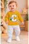 100% Cotton Snap-On Shoulder Teddy Bear Printed Top and Bottom 2-Piece Seasonal Baby Set - 7