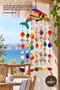 1 Piece Seashell Fish Wind Chime – 48 cm Length, Decorative Hanging Ornament, Beach Accessory, Seashell Wind Chime, Beach Ornament