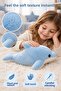 30 cm Blue Dolphin Fish Plush Toy Soft Cuddly Cute Marine Animal Kids Playmate - 4