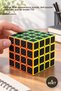 4 Pieces 4X4 Intelligence Cube – Carbon Fiber Look Intelligence Game, 4X4 Puzzle and Cube Puzzle Model 759