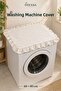 Cotton Ruffle Washing Machine Cover Decorative Protective Cover 60X80Cm - 4