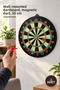 3 Pieces Wall-Mounted Magnetic Dart Game – Wall-Mounted Dart Board, Magnetic Darts, 35 cm
