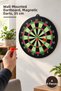 4 Pieces Wall-Mounted Magnetic Dart Game – Wall-Mounted Dart Board, Magnetic Darts, 35 cm