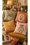 Bohemian Daisy Garden 4-Piece Cushion Cover Set – 43X43 cm Double-Sided, with Hidden Zipper - 2