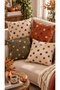 Retro Polka Dot 4-Piece Throw Pillow Cover Set – 43X43 cm Double-Sided, with Hidden Zipper - 2